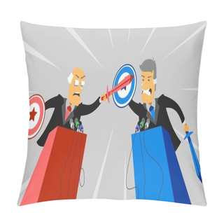 Personality  Political Debate Pillow Covers