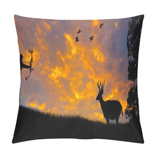 Personality  Bow Hunting Silhouette Pillow Covers