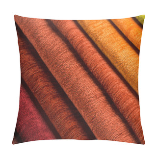 Personality  Multi Color Fabric Texture Samples Pillow Covers