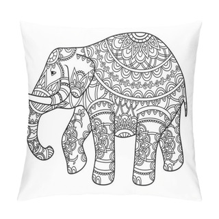 Personality  Decorative Outline Elephant Pillow Covers