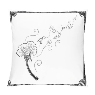 Personality  Doodle Dandelion Pillow Covers