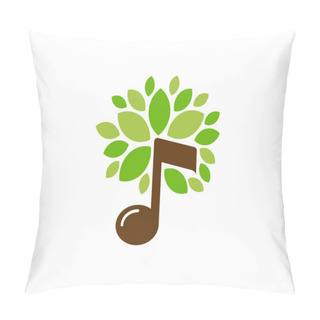 Personality  Music Tree Icon Logo Design Element Pillow Covers