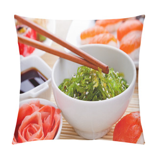 Personality  Japanese Cuisine - Chuka Seaweed Salad Pillow Covers