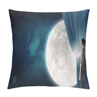 Personality  Woman Open Curtain Pillow Covers
