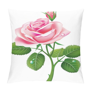 Personality  Beautiful Pink Rose Pillow Covers