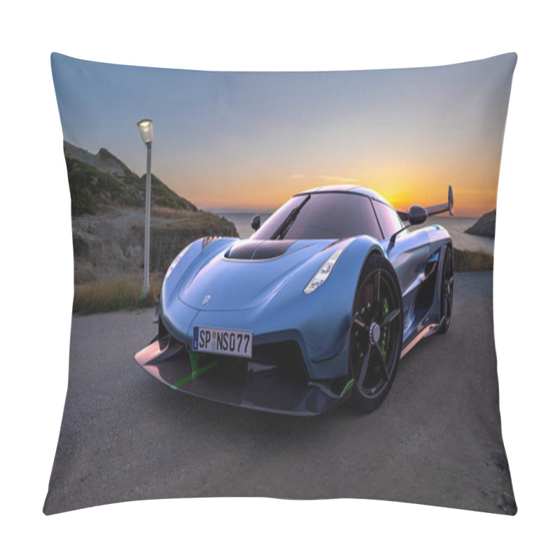 Personality  Koenigsegg Jesko On A Picturesque Road Pillow Covers