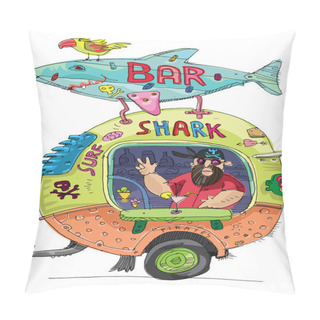 Personality  Beach Bar - Cartoon Pillow Covers