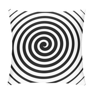 Personality  Volute, Spiral, Concentric Lines, Circular Motion, Rotating Back Pillow Covers