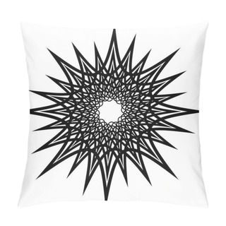 Personality  Radial Geometric Element Series.  Pillow Covers