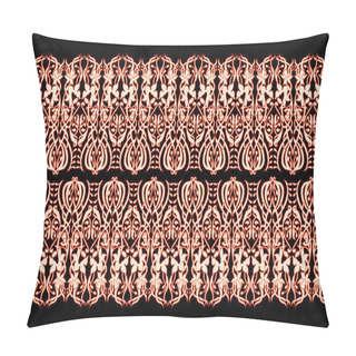 Personality  Ikat Geometric Folklore Ornament. Oriental Vector Damask Pattern. Ancient Art Of Arabesque. Tribal Ethnic Texture. Spanish Motif On The Carpet. Aztec Style. Indian Rug. Gypsy, Mexican Embroidery. Pillow Covers