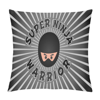 Personality  Ninja Warrior Cartoon Art Pillow Covers