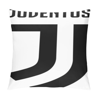 Personality  Logo Of The Juventus Football Club. Italy. Isolated On White Background Pillow Covers