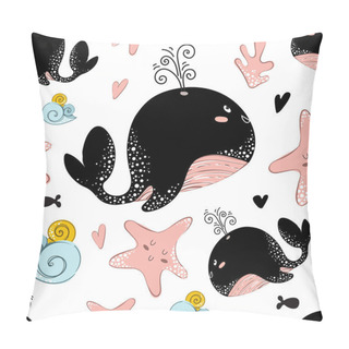 Personality  Vector Sea Animals Pillow Covers