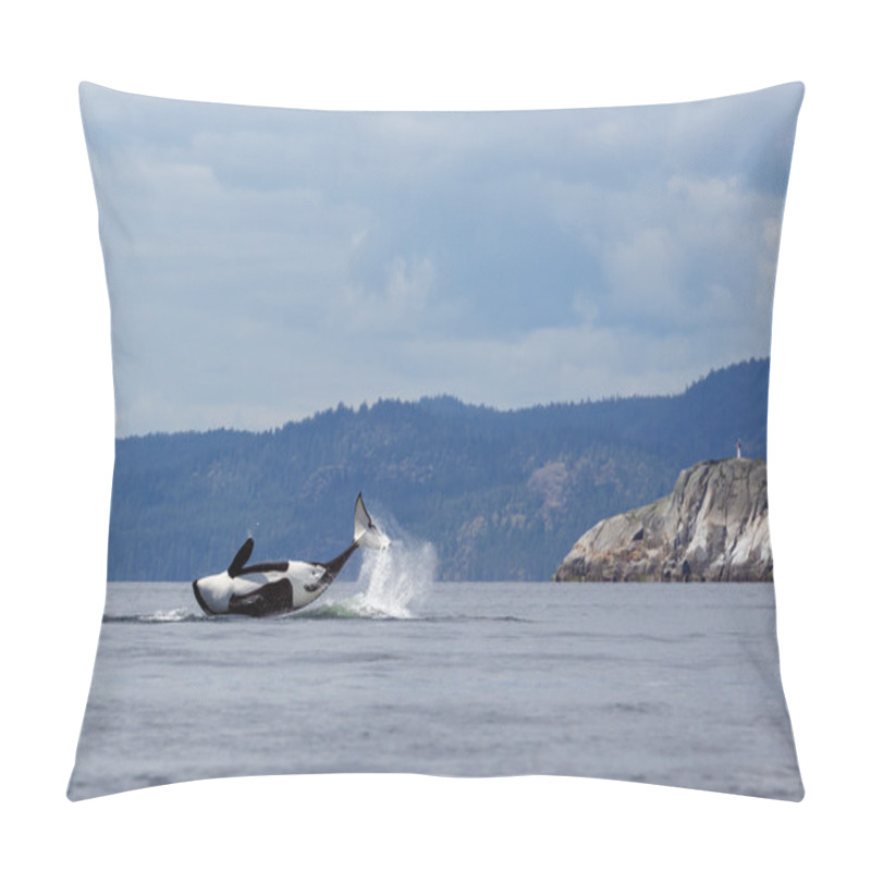 Personality  Jumping orca whale  pillow covers