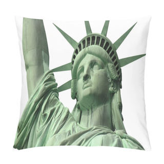 Personality  Statue Of Liberty Close Up Isolated Pillow Covers