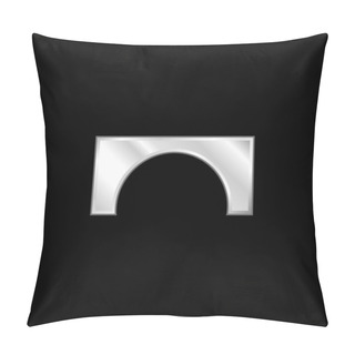 Personality  Arch Silver Plated Metallic Icon Pillow Covers