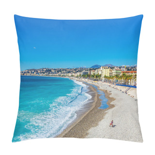 Personality  Panoramic View Of Villefranche-sur-Mer, Nice, French Riviera. Pillow Covers