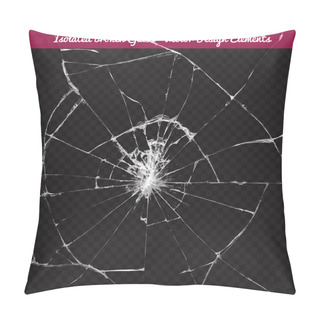 Personality  Realistic Craked Glass Pillow Covers