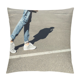 Personality  Man Walking On Street Pillow Covers