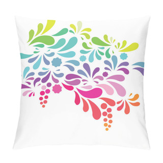 Personality  Rainbow Silhouette Vector Arc Drop Design Element Pillow Covers