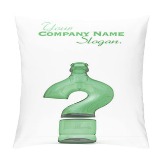 Personality  Green Bottle Doubt Pillow Covers