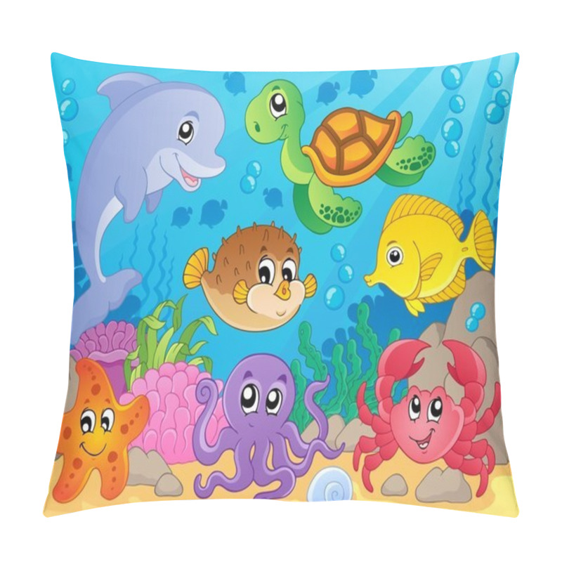 Personality  Coral Reef Theme Image 5 Pillow Covers