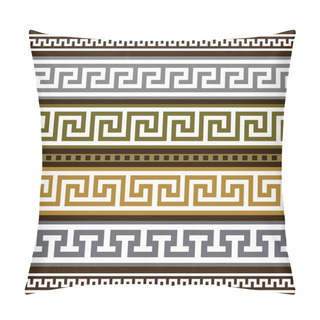 Personality  Set Of Vector Greek Borders Pillow Covers