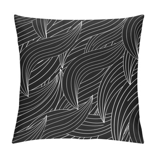 Personality  Pattern With Leaves And Lines Pillow Covers