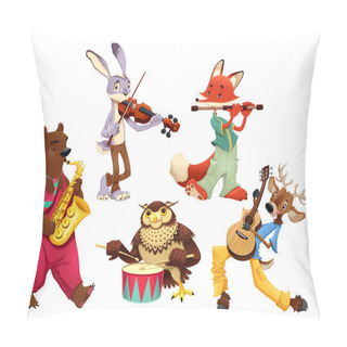 Personality  Musician Animals. Pillow Covers