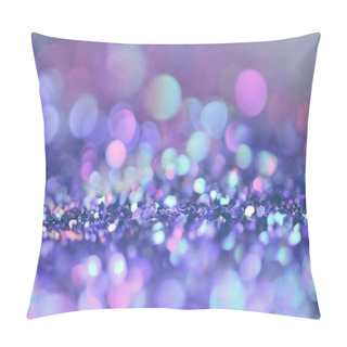 Personality  Bokeh Colorfull Blurred Abstract Background For Birthday, Anniversary, Wedding, New Year Eve Or Christmas. Pillow Covers