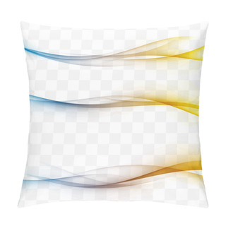 Personality  Bright Swoosh Abstract Lines Set Pillow Covers
