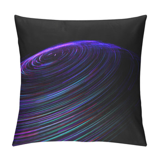 Personality  Abstract Wallpaper With Optical Fibers Light On Black Background Pillow Covers