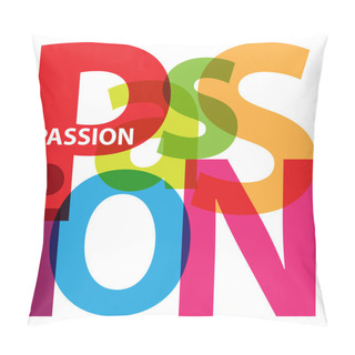 Personality  Vector Passion. Broken Text Pillow Covers