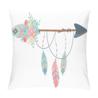 Personality  Isolated Boho Arrow Vector Design Vector Illustration Pillow Covers