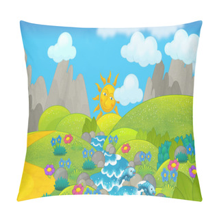 Personality  Cartoon Summer Nature Scene Pillow Covers
