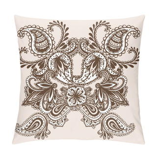 Personality  Hand-Drawn Henna Mehndi Abstract Mandala Flowers Pillow Covers