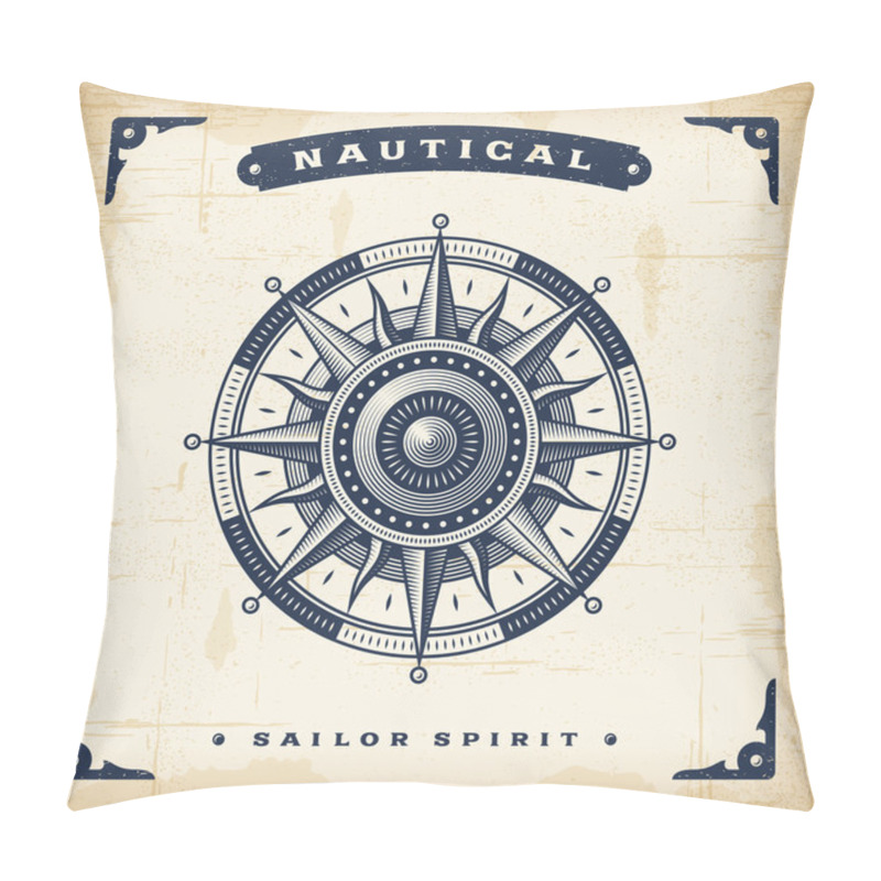 Personality  Vintage Wind Rose pillow covers