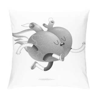 Personality  The Burning Heart Pillow Covers