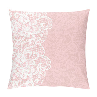 Personality  Elegant Doily On Lace Gentle Background. Pillow Covers