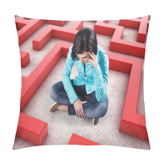 Personality  Girl In A Labyrinth Pillow Covers