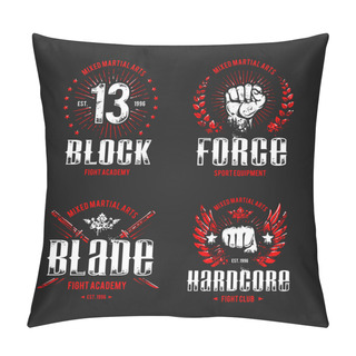 Personality  Grunge Fighting Prints Pillow Covers