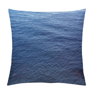 Personality  Dark Blue Calm Sea, Overlooking View Pillow Covers