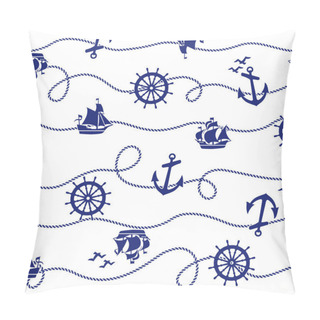 Personality   Anchor And Steering Wheel Pattern Pillow Covers