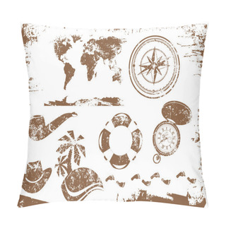 Personality  Grunge Vintage Travel Pillow Covers