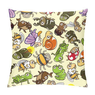 Personality  Seamless Bug Pattern Pillow Covers