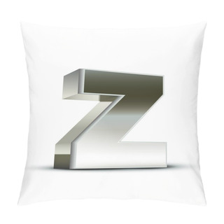 Personality  Lowercase Steel Letter Z Pillow Covers