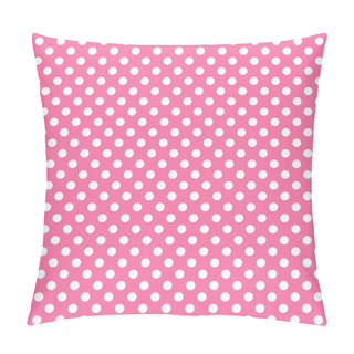 Personality  White On Pink Polka Pillow Covers