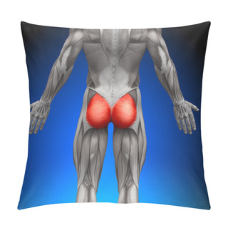 Personality  Glutes Gluteus Maximus - Anatomy Muscles Pillow Covers