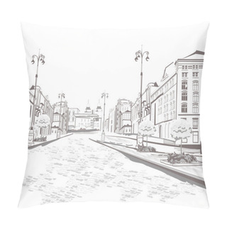 Personality  Series Of Streets In The Old City Pillow Covers