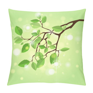 Personality  Summer Branch,  Vector Illustration   Pillow Covers